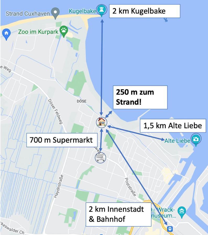 Haus Seefalke - 250 M Zum Meer 库克斯港 外观 照片